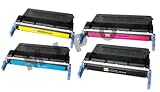 Full Set Color LaserJet C9720A, C9721A, C9722A, C9723A Print Cartridges with Smart Printing Technology. HP Compatible Designed to Work Precisely with HP Color LaserJet 4600 Series.