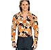 Rubie's Costume Co. Men's Groovy Costume Shirt, Orange, Standard