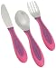 sippy cups : NUK Gerber BPA Free Graduates Kiddy Cutlery Set, 3 Pack, Colors May Vary