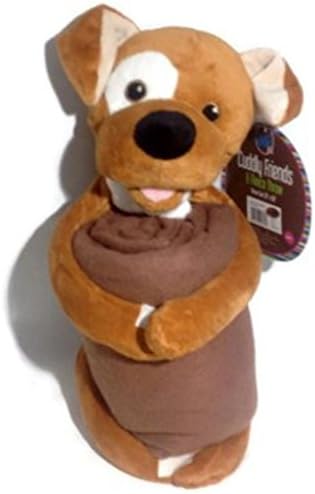 Cuddly Friends Puppy Stuffed Plush Animal &amp; Fleece Throw Blanket 2 Pc
