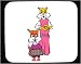 Decorated Mouse Pad with mother, cooking, cat, muffin, daughter