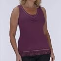 Tayberry Purple Ribbed Vest Top