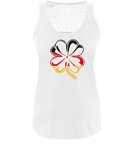 Luckja EM 2016 Deutschland Glücksbringer Fanshirt Fanartikel G02 Damen Tanktop