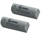 ClearMax NB9L NB-9L Lithium Ion Replacement Batteries (2-Pack) for Canon Po ....