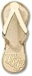 Univ Of Central Florida "Ucf" Flip Flop 1" (Replaces Ucf012) Charm/Pendant