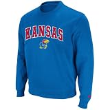 NCAA Kansas Jayhawks Automatic Crewneck Pullover (Royal, X-Large)