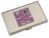Metal Wallet Gem Design - Garden Pink