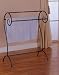 Black Finish Steel Metal Bathroom Towel Quilt Rack