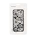 iPhone 6 Plus / iPhone 6s Plus Case, Moonmini® Baroque Retro Court Lace Pattern Texture Hard Plastic Clear Case for Apple iPhone 6 Plus/ Apple iPhone 6s Plus 5.5 Inch (Black Flower)