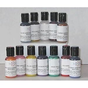 Metallic & Pearl Airbrush Food Color Set By Americolor