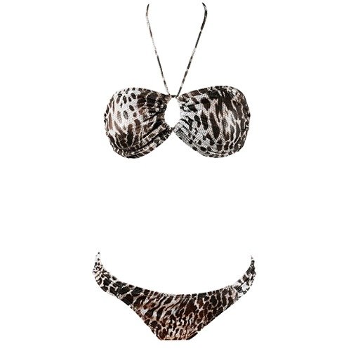 Bikini Set Brown Cheetah & Bottom