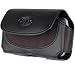 HTC Droid Eris, HTC MyTouch 3G SLIDE, HTC LEGEND, HTC G2 MYTOUCH (T-MOBILE), HTC HERO (SPRINT) , HTC DROID ERIS 6200 (VERIZON) , HTC DROID INCREDIBLE (VERIZON) Black Horizontal Premium Faux Leather Pouch Cover Case With Belt Clip And Belt Loops.[WCDA]