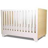 Spot on Square HIYA BAMBOO Hiya Convertible Crib Set in Bamboo / White