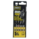 Mibro 977051 5-Piece 1/8-Inch to 3/8-Inch Brad Point Bit Set