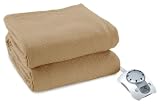 Sunbeam Camelot Dreams SC7 Select Controller Heated Electric Full Blanket, Mushroom