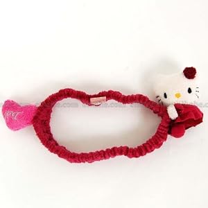 Hello Kitty Plush Car Rearview Mirror Cover Red