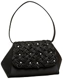 Savanna Satin Lattice with Stones Flap Shoulder Bag