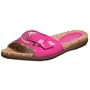 Naturalizer Women's Laurie Buckled Flat Slide,Fuchsia W/Cork,6.5 M