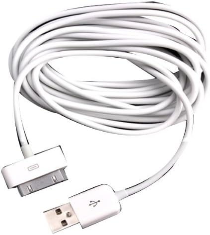 6 feet/2m USB Data Sync Cable -Extra Long White 6 Foot Iphone 3gs, 4, 4s / Ipad, Ipad 2 USB Charge and Sync Cable Cord