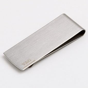 Silver stainless steel Slim Money Clip groomsman gift MC1016