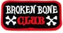 Broken Bone Club Patch Embroidered Iron-On Motorcycle Biker Emblem