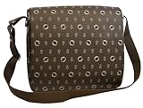 Hunting World At Ease Monogram Brown Large Messenger Bag 9877BR