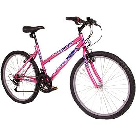 Ladies/Womens ATB Mountain Bike with 18 speed twist grip gears in Pink. 12 MONTH MANUFACTURERS WARRANTY.