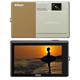 Coolpix S-70 12.1 Megapixel 5x Vr (Vibration Reduction) Wide-Angle Optical Zoom Lens 3.5 Inch Oled Touch-Panel Lcd Screen Digital Camera - Champagne & Light Brown