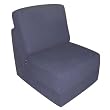Navy Micro Suede Teen Chair By Fun Furnishings