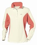Lowe Alpine Micro grid top W - Pull Randonnée Femme - chalk / bright coral