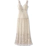 Embroidered mesh dress