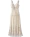 Embroidered mesh dress