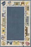IMAGE OF Momeni LMI-3 Classic Home Area Rug, Blue