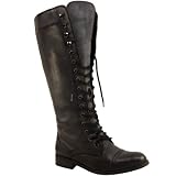 41daN9gUXSL. SL160  Womens Tall Lace Up Military Boots