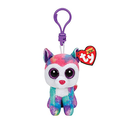 Claire's Accessories Ty Beanie Boos Izabella the Husky Plush Clip On - 3 3/4"