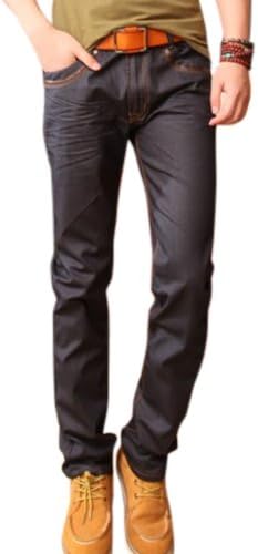 Wantdo Men's Straight Jeans Trousers XZ1204-803(Brown US L Regular/Aisa36)