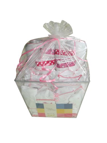 Noa Lily Extra Large Gift Basket with an amazing layette collection of 15 items, Fifi the Dog, Extra Large
