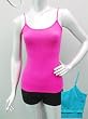 Junior/Missy Cotton/Poly/Spandex Shelf Bra Cami in White or Black. Sizes S-M-L