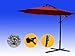 Brightent-Patio Umbrellas 10' Parasol Garden Beach Tilting Tent Canopy Three (Wine Red XU30R)