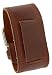 Nemesis Unisex Brown Wide Leather Cuff Wrist Watch Band