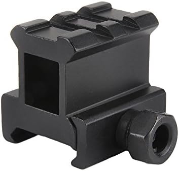Tactical Picatinny Weaver Short Mount with 1 Inch Height, 2 Slots Mini See Through Raiser 2 slots by Golden Eye Tactical