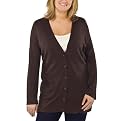 Mossimo&reg; Black Plus Ultra Soft Boyfriend Cardigan - Brown Heather