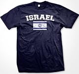 Israel Flag International Soccer T-shirt, Israeli National Pride Mens Shirt