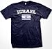 Israel Flag International Soccer T-shirt, Israeli National Pride Mens Shirt
