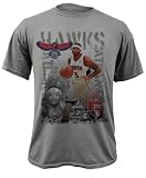 Josh Smith Atlanta Hawks Titanium Caged Player Soft Hand Pigment-Dyed Premium T-Shirt