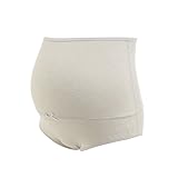 (ピジョン)pigeon 長～く使える マタニティ はらまき付きショーツ ボーダー(産前産後)(GY-グレー、M-L)