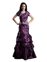 Dropped   Waistline Taffeta Square Neck Beaded Lace Sheath Floor Length Prom Dress 