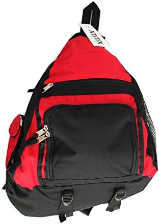 XtitixKnight Rider Sport Gym Hiking Shoulder Sling Backpack Body Bag, Red