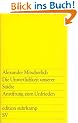 Die Unwirtlichkeit unserer St�dte: Anstiftung zum Unfrieden (edition suhrkamp)