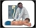 Chiropractor and patient Decorated Mouse Pad